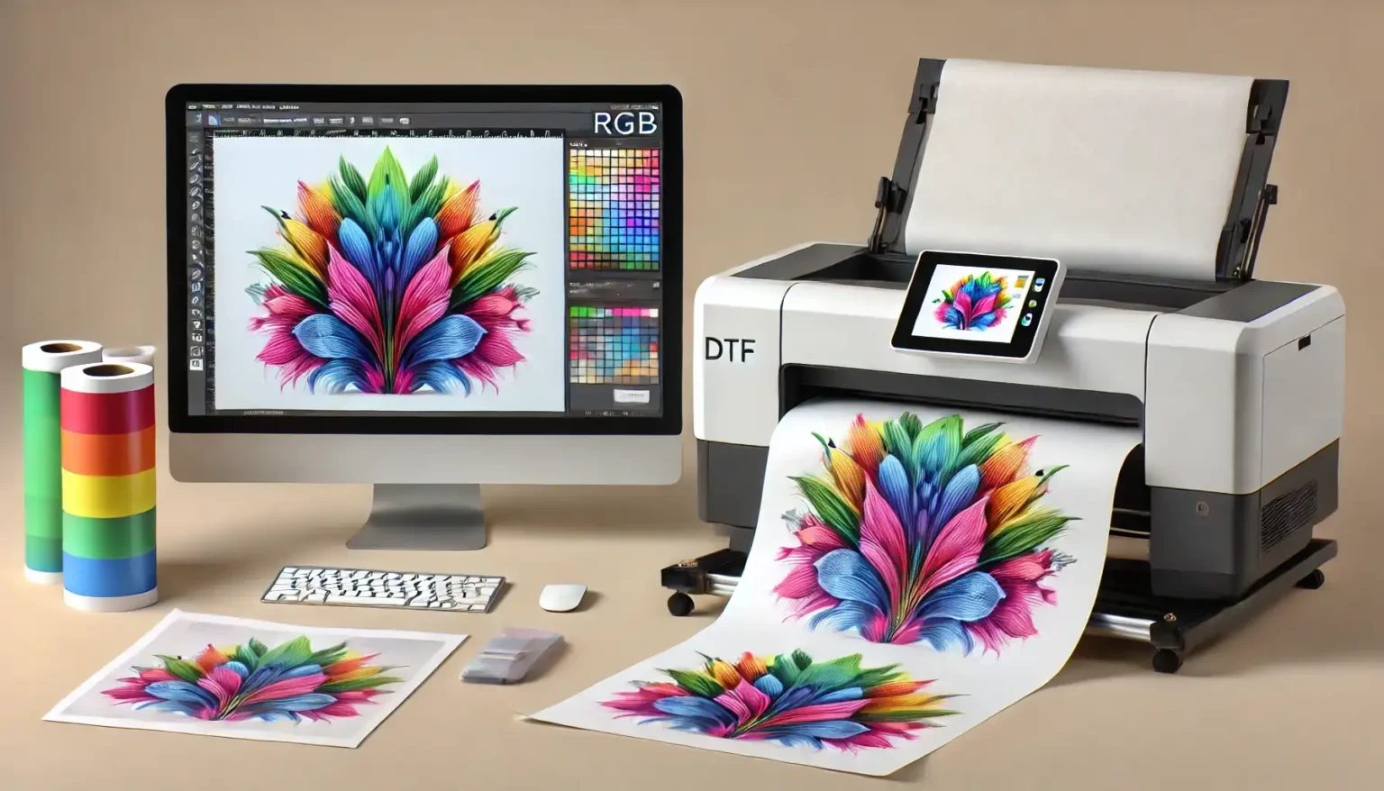 CMYK y DRG en el DTF